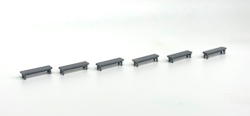 1581dm set panchine - panchine, cemento