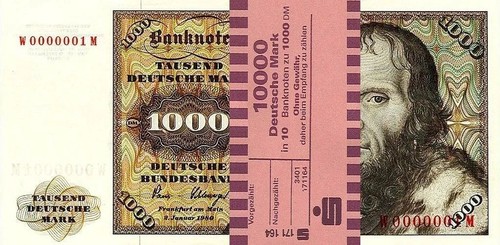 1000 banconote 1980 - 1000, dm,